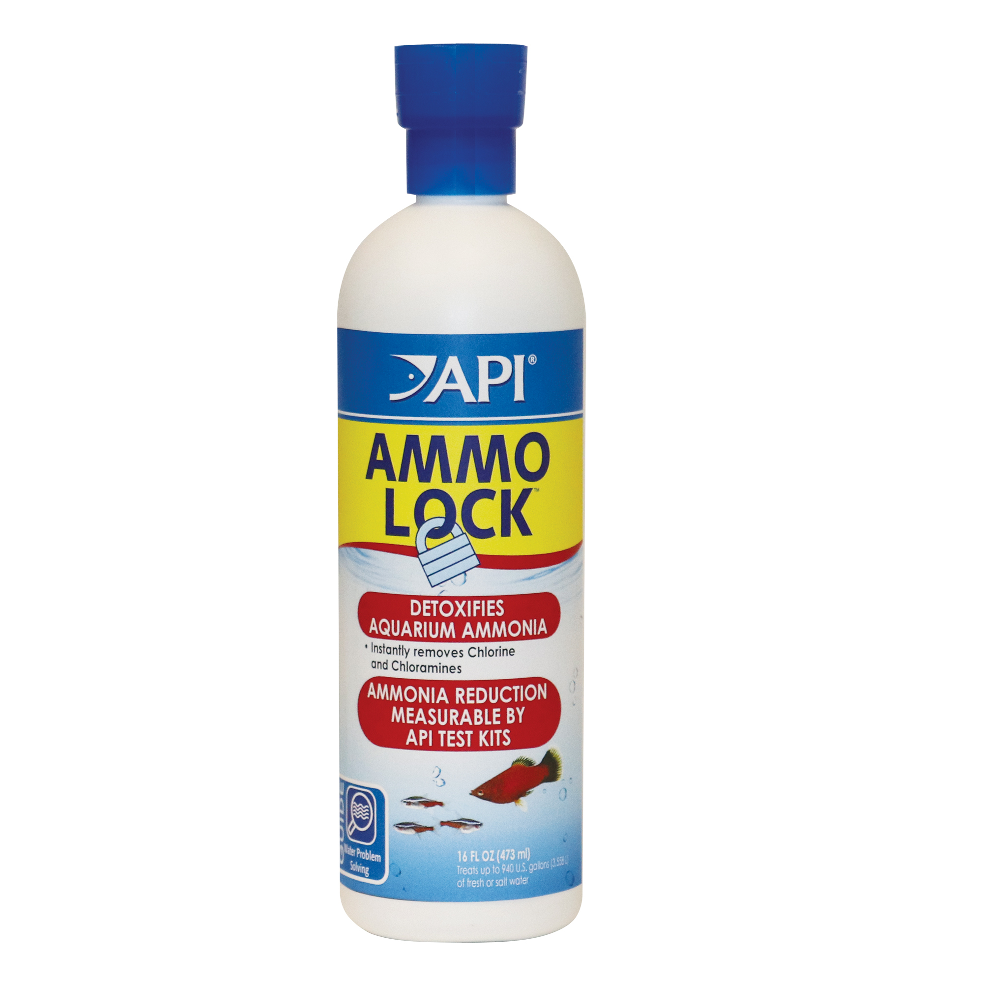Bouteille API Ammo Lock pour traiter l&rsquo;ammoniaque dans l&rsquo;eau d&rsquo;aquarium